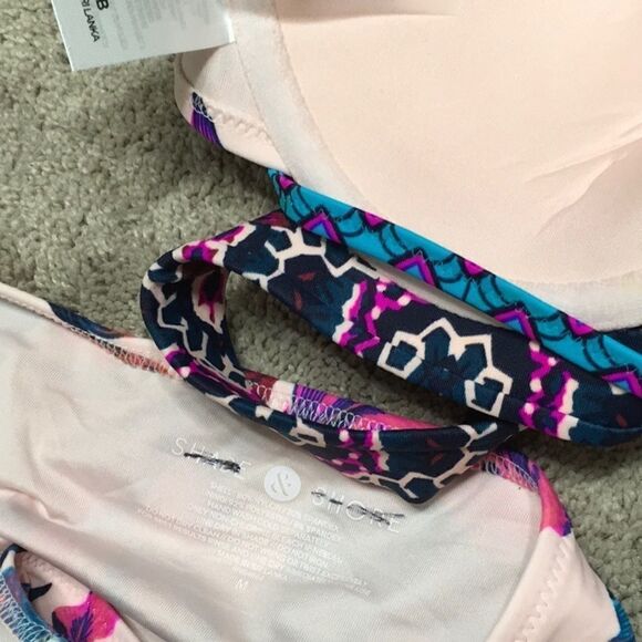 Tropical and Tile print bikini. NWOT - Picture 5 of 7